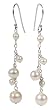 White Freshwater Cultured Pearl w/ Sterling Silver Earring