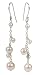 White Freshwater Cultured Pearl w/ Sterling Silver Earring
