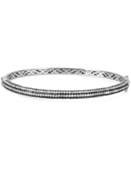 14K White Gold 1.46 CTW Color Black Opaque Diamond and 1.14 CTW Color G-H SI1-SI2 Diamond Women Bracelet. Length 7 in. Total Item weight 13.9 g.