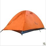 Double person double layers rainproof camping tent back and forth double extensions galss pole