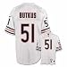 Dick Butkus White Reebok NFL Premier 1966 Throwback Chicago Bears Jersey - Medium