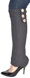 Womens Leg warmers with Three Accent Buttons - 8 colors