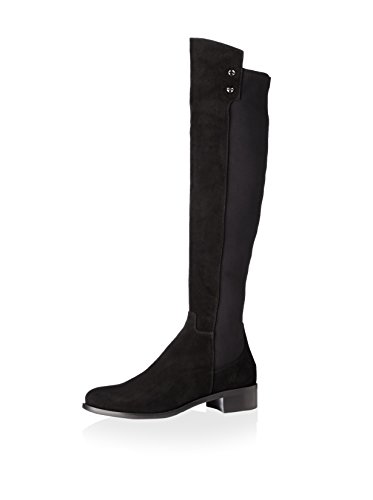 Butter Women’s Laughter Stretch Over the Knee Suede Boot Black 8.5 M US
