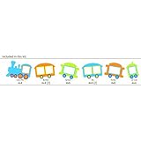 Butch and Harold Sticker Train Frame, Pack of 8 sticker picture frames