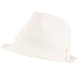 Linen Viscose Summer Cool Fedora Trilby Hat White L/XL