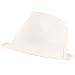 Linen Viscose Summer Cool Fedora Trilby Hat White M/L