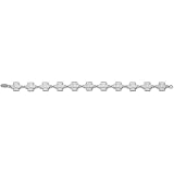 University of Illinois I Illinois Bracelet 7.5 (Silver)