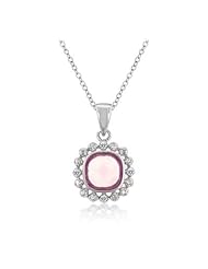 Pink Vanity Pendant Necklace