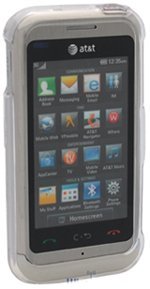 LG Arena GT950 Clear Plastic Hard Case Cover w/Belt Clip