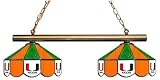 34 Game Pool Table Lamp Light University of Miami Hurricanes - Free Shipping