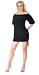 Sexy Party Mini Dress with Vintage Drop Waist and Designer Adjustable Tie Sides from Hot Fash Dresses - ALEXA Black