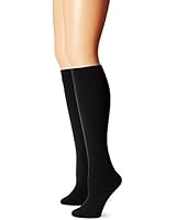Muk Luks Women's Fleece Lined 2 Pair Pack Knee High Socks
