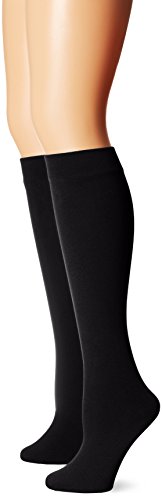 Muk Luks Women's Fleece Lined 2 Pair Pack Knee High Socks
