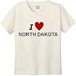 I LOVE NORTH DAKOTA - BigBoyMusic Youth Designs - White T-shirt