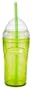 Zak Designs Clear/Kiwi 12-Ounce Lil' Chiller with Straw