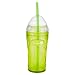 Zak Designs Clear/Kiwi 12-Ounce Lil' Chiller with Straw