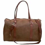 "Embassy Travel Gear 21"" Brown Faux Leather Tote Bag"
