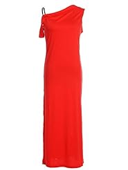 Asymmetric Off the Shoulder Maxi Dress 