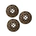 Metal Button 5/8'' Intricacy Antique Brass By The Each