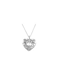 Piece of My Heart Necklace with Card and Box in Sterling Silver