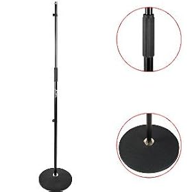 Tiger Mic Stand - Round Base Black