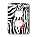 Patricia Sanders Creations - Cupid Heart with Wings Zebra Print - Light Switch Covers - 2 plug outlet cover