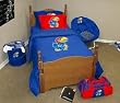 Kansas Jayhawks Bed Comforter Set (Full/Queen) - NCAA College Athletics