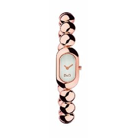 D&G DW0229 Ladies 'Treats' Stainless Steel Rose Gold Coloured IP Bracelet Watch