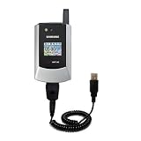 Coiled Power Hot Sync and Charge USB Data Cable w/ Tip Exchange for the Samsung SCH-A795 - Gomadic Brand