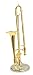 Objet décoration musique instrument miniature trombone