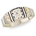 Beautiful! Antiqued Black Hills Gold/Sterling-Silver/Gold Men's Birthstone Ring