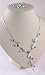 Fashion necklace and earrings set with crystal leaf and floral design