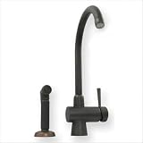 Evolution Arcade Single Lever Mixer with Side Spray Kitchen Faucet Finish: Silver Pearl