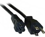 6 ft 3-Slot Notebook Power Cord -IEC320 C5 to NEMA 5-15P