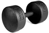 York “Legacy“ Solid Round Professional Dummbell - Black 55 lb