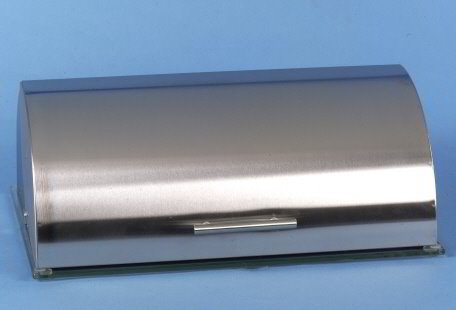 EK HANDEL Rollbrotkasten mit Glasboden L:39 x B:28 x H:16 cm