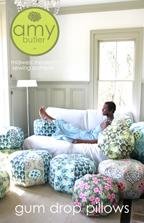 Amy Butler Gum Drop Pillows Ottoman Cushion Sewing Pattern