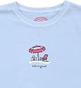 LIFE IS GOOD BEACH UMBRELLA WOMENS SHORT SLEEVE SHIRT Light Blue