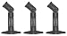 Electronics : 3 Black Universal Satellite Speaker Mounts / Brackets for Walls and Ceilings