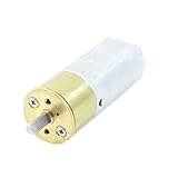 uxcell DCギヤードモータ DC 3V 40RPM 金属 電子部品 銀色グレー ゴールドトーン 1個入り