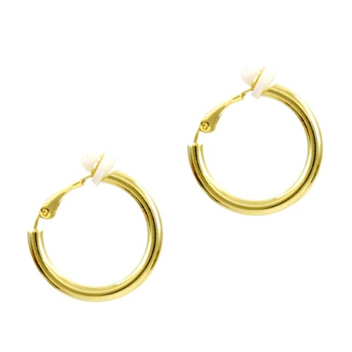 Charline’s Clip-On Hoop Earrings – Gold, Medium