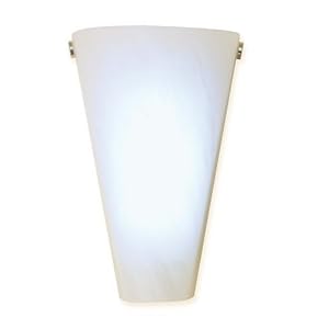 Exciting Lighting EZ4000 Wireless Wall EZ Sconce White Frosted Marble by Exciting Lighting