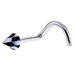 Black and White CHECKER BALL Nose Ring