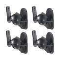 Pack de 4 Support Mural Universel Pour Enceintes Satellites/Syst&egrave;me Home Cin&eacute;ma