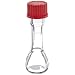 Pyrex EZ Access Reusable Borosilicate Glass Wide Mouth Flat Bottom Volumetric Flask with Screw Cap