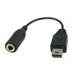 Duragadget® Mini USB to 3.5mm headphone jack for using headphones with mobile phones like htc etc.