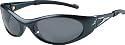 Sinner BOOSTER polarised sport wrap sun glasses unisex medium fit Graphite Frame / Grey Lens