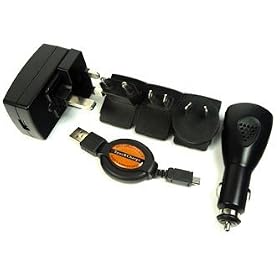 UltimateAddons Worldwide Travel Kit includes Main/Car Charger and USB Cable for Samsung Galaxy S2 S II 2 i9100