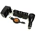 UltimateAddons Worldwide Travel Kit includes Main/Car Charger and USB Cable for Samsung Galaxy S2 S II 2 i9100