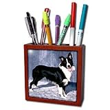 Dogs Border Collie - Border Collie - Tile Pen Holders-5 inch tile pen holder